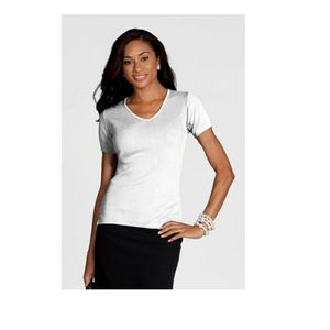 ICO Uniforms | White | V-Neck Shel